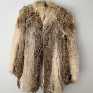 Vintage 1980s Coyote Fur Coat
